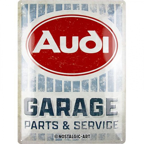 Blechschild Audi Garage gross 1